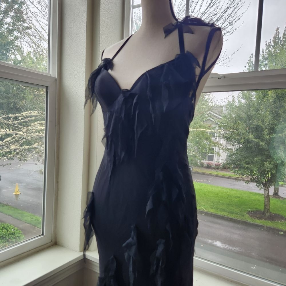 Jackie Rogers 100% Silk Vintage 1990's/Y2K Evening Dress | 2 - Picture 3 of 7